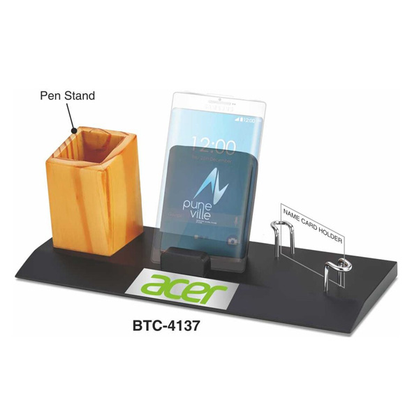 3-In-1 Desk Organizer (Pen Stand, Mobile Stand & Name Card Holder) Btc-4137