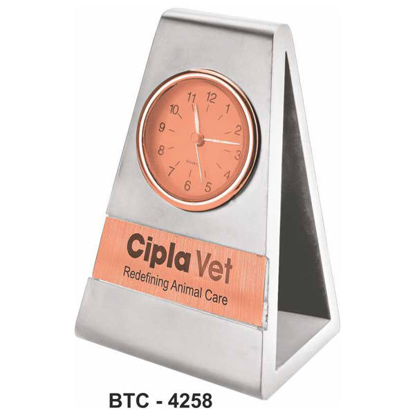 Rose Golf Finish Desk Clock Btc-4258