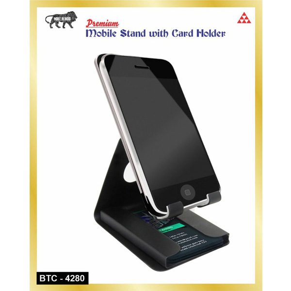 Metal Mobile Stand With Card Holder Btc-4280