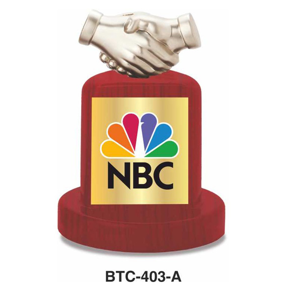 Premium Silver Handshake Memento Btc-403-A