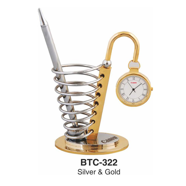 Rocking Golden Desk Clock Btc-322