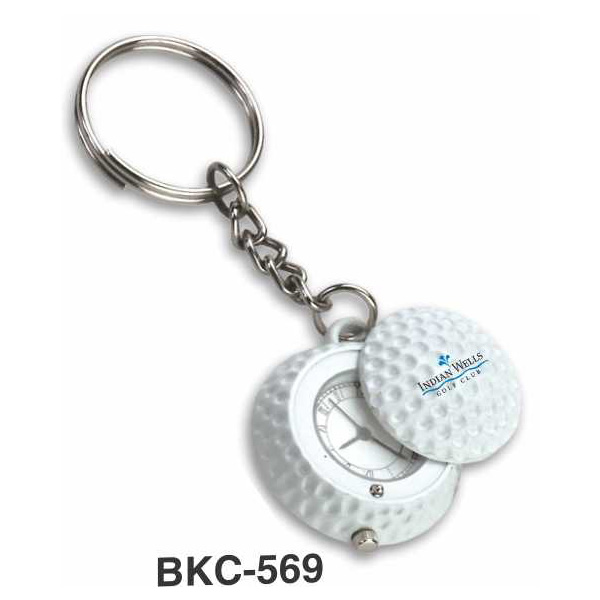 Golf Ball Clock Keychain Bkc-569