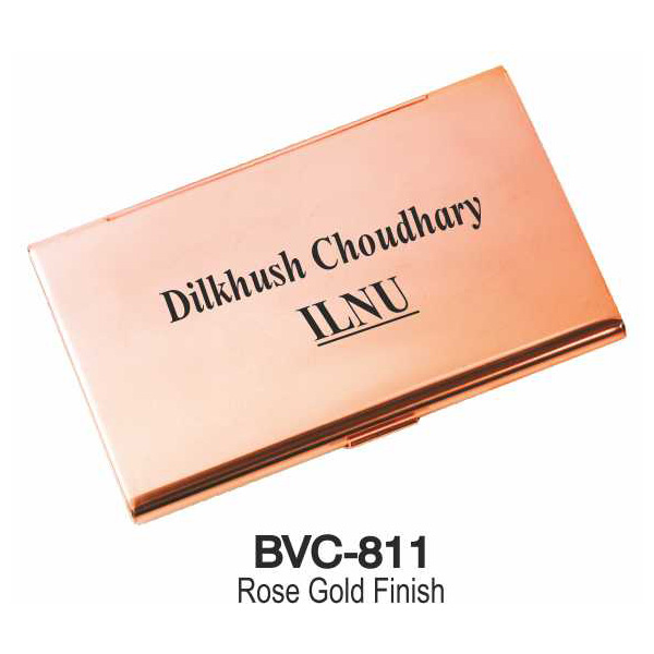 Rose Gold Finish Visiting Card Holder Bvc-811