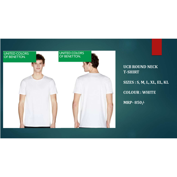 Ucb Round Neck T-Shirt White