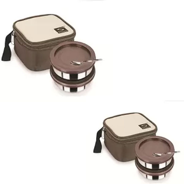 Stenso T20 Luch Box With Pouch 4 Containers Lunch Box (200 Ml)