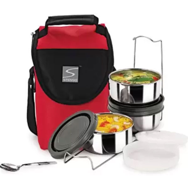 Stenso Presto 3 Containers Lunch Box (450 Ml)