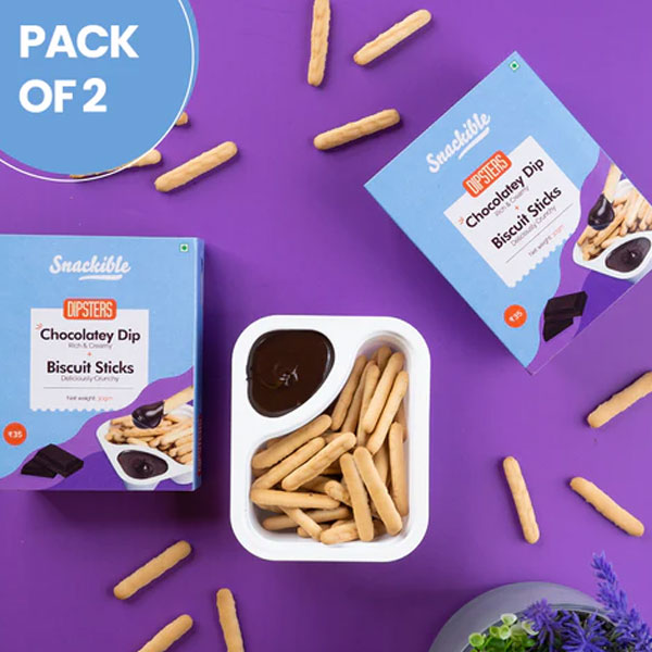 Biscuit Sticks With Chocolatey Dip 30Gms*2 (Pack Of 2)