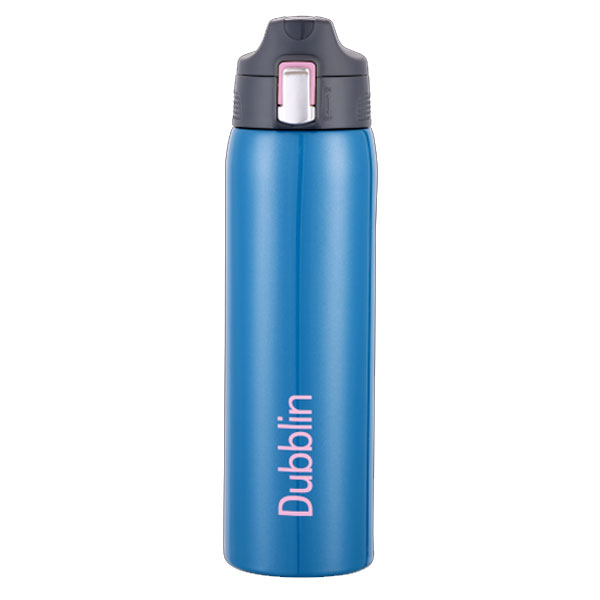 Rose Double Wall Vacuum Insulated Water Bottle 1L (Blue)