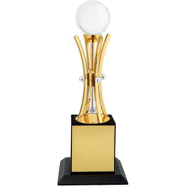 Crystal Ball Metal Trophy 1012 Model-1012 80X80X270Mm