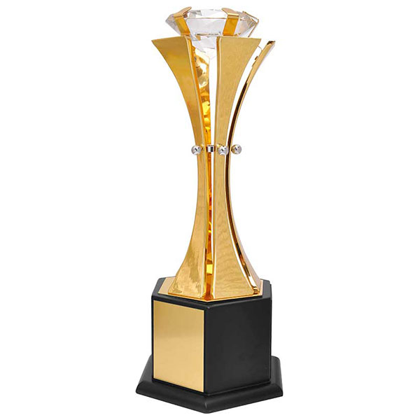 Diamond On 4 Tall Pillars Trophy Model-1048 155X175X390Mm
