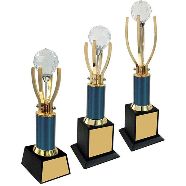 Pearl Between Flower Trophy Model-1080 A 100X100X330Mm