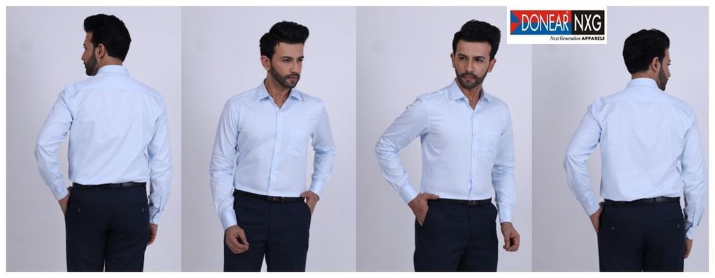 Donear NXG Poly Cotton Shirt DNRXG6557-Light Blue