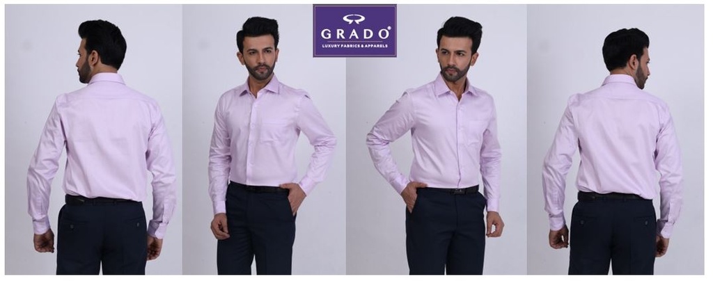Grado Giza Cotton Satin Shirt DNRGRD7566-Lavendar