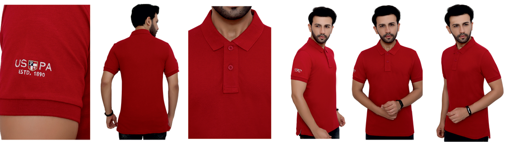 U.S. Polo Assn. Polo T-Shirt-Maroon
