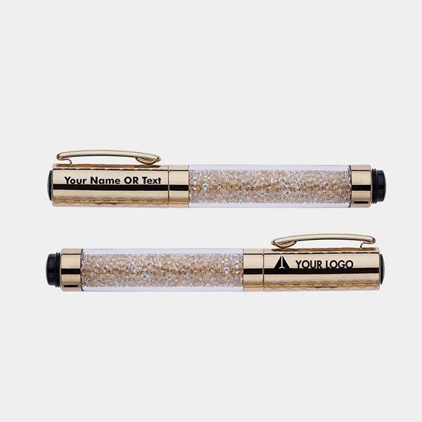 Submarine Crystal Gold Roller Pen