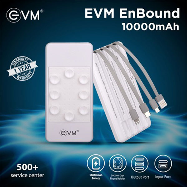 EnBound Power Bank 10000mAh-White