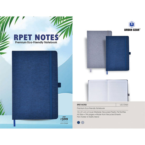 Eco Hard Bound Notebook RPET Notes UG-ON64