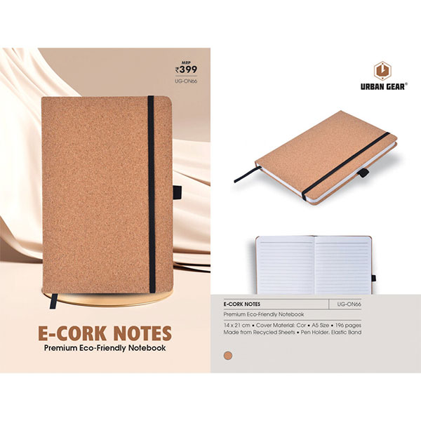 Eco Hard Bound Notebook E-Cork UG-ON66