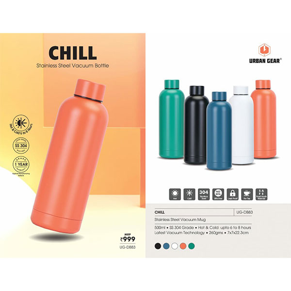 Stainless Steel Hot n Cold Bottle (500ml) Chill UG-DB83
