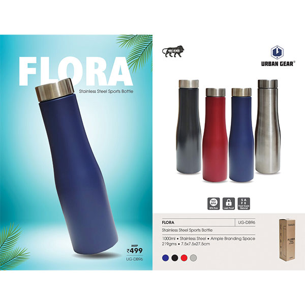 Stainless Steel Bottle (1000ml) Flora UG-DB96