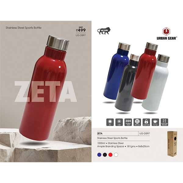 Stainless Steel Bottle (1000ml) Zeta UG-DB97