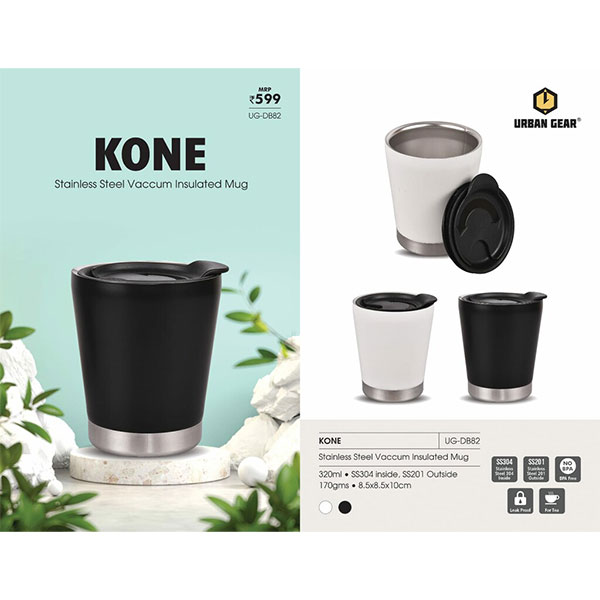 SS Double Wall Travel Mug (320ml) Kone UG-DB82