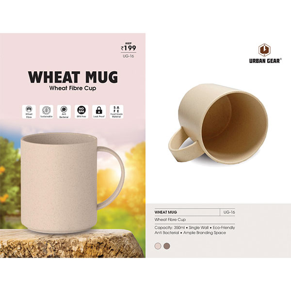 Wheat Fibre Cup (350ml) Wheat Mug UG-16