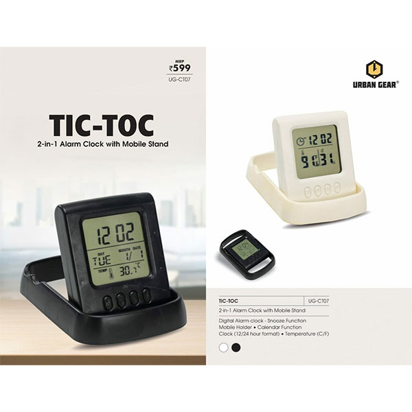 Multi-Function Clock Tic-Toc UG-CT07