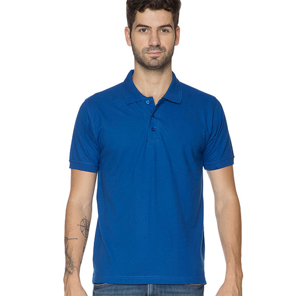 Solo Formali Solid Polo T-Shirt-Royal Blue