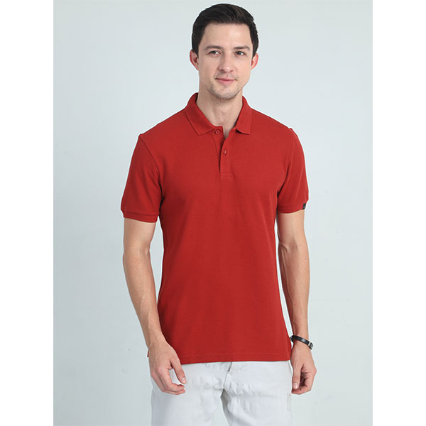 Marks & Spencer Plain Polo T-Shirt-Berry