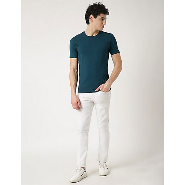 Marks & Spencer Round Neck T-Shirt-Teal