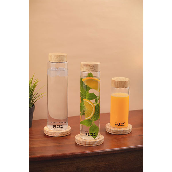 Fuze Borosilicate Fridge Glass Bottle 750ml