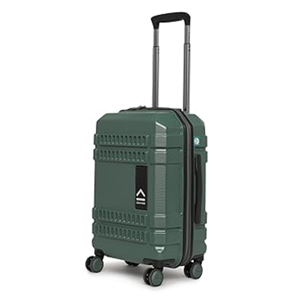 Uppercase Bullet Hard Luggage Trolley Bag-Cabin (Green)