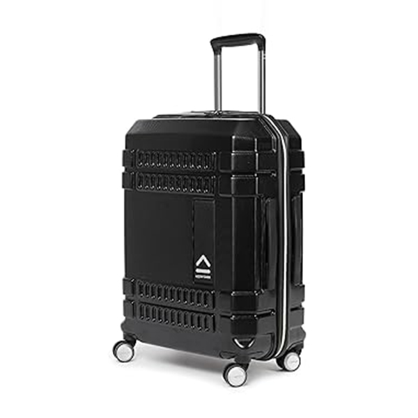 Uppercase Bullet Hard Luggage Trolley Bag-Medium (Black)