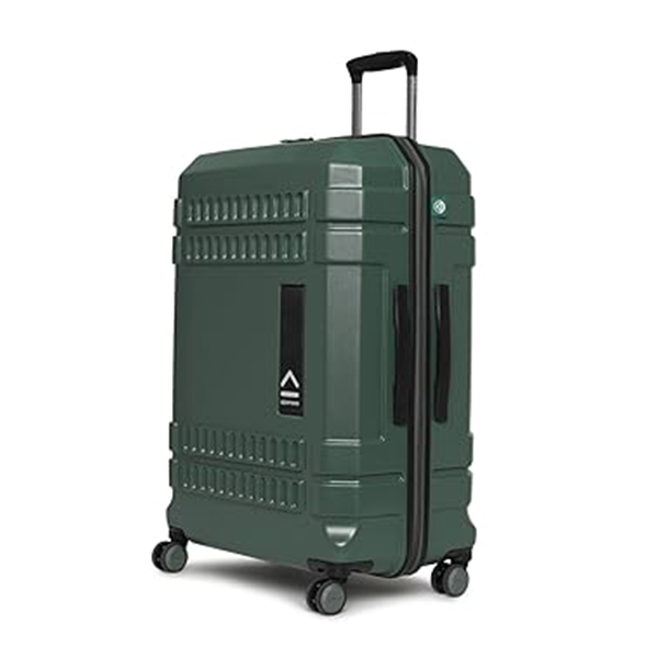Uppercase Bullet Hard Luggage Trolley Bag-Large (Green)