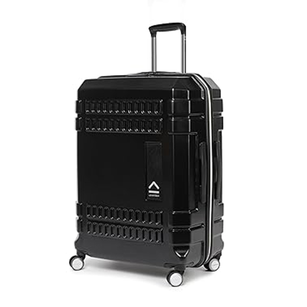 Uppercase Bullet Hard Luggage Trolley Bag-Large (Black)