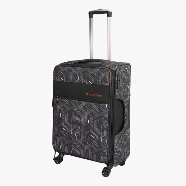 Harissons Hexon Upright Luggage Trolley Bag-20inch (Black)