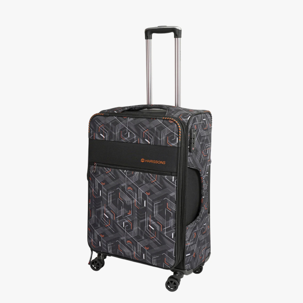 Harissons Hexon Upright Luggage Trolley Bag-28inch (Black)