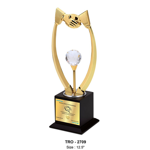 Metal Trophy Tro - 2709 12.5" Inch
