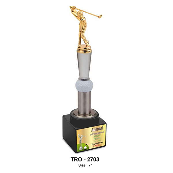 Golf Man Trophy Tro - 2703 12.5" Inch