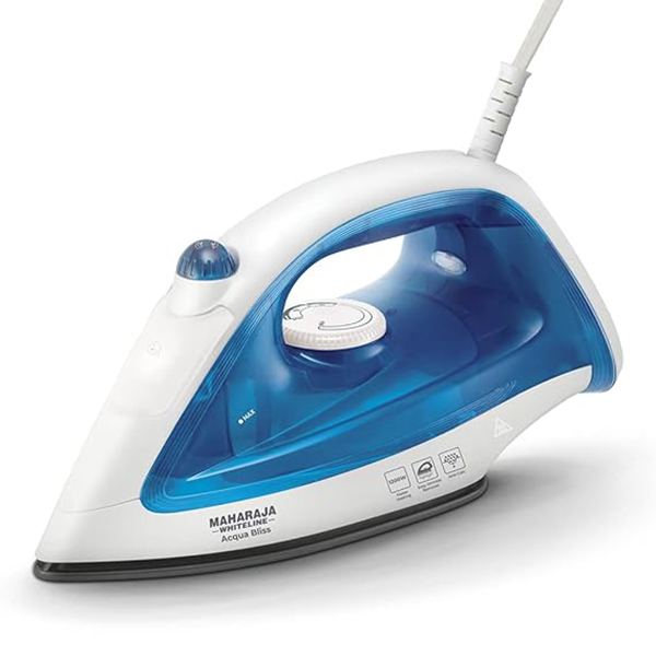 Maharaja Whiteline Acqua Bliss Steam Iron, 1200W - Si-131 (Blue & White)