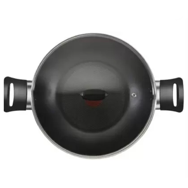 Tefal Day By Day Kadhai 30 Cm Diameter With Lid 3 L Capacity (Aluminium, Non-Stick, Induction Bottom)