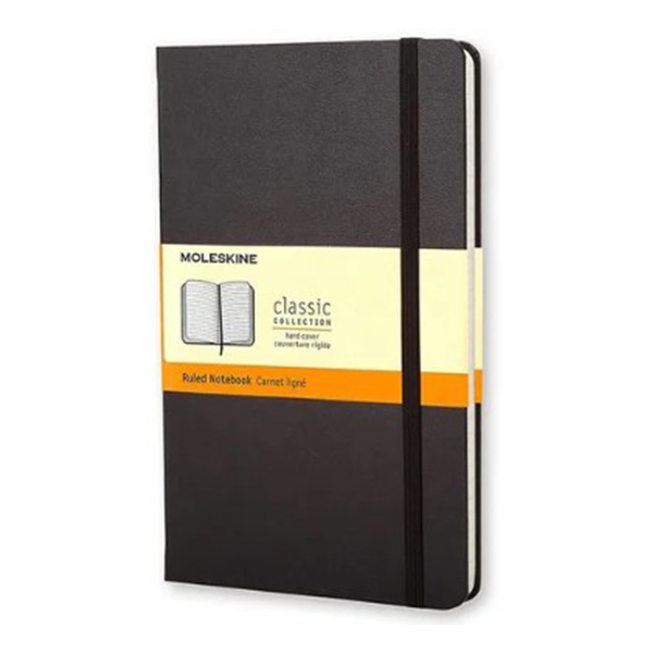 Viva Moleskine Notebook (Black, Red) A5