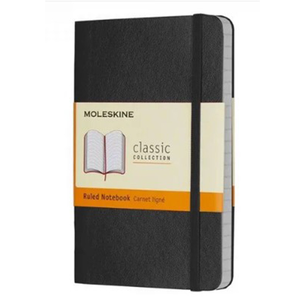 Viva Moleskine Notebook (Black, Red) A6