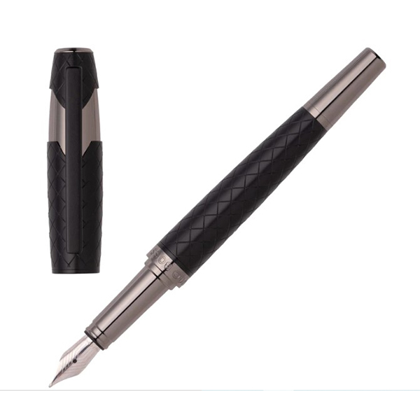 Hugo Boss Chevron Black Fountain Pen