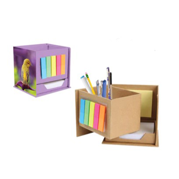 M08 Eco-Friendly Penstand With Sticky Notes (Square)