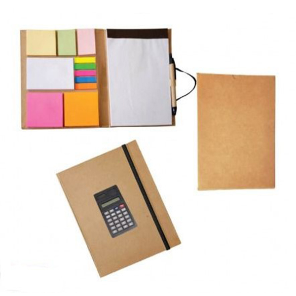 M018-C Eco-Friendly Note Pad With Calculator With Sticky Note