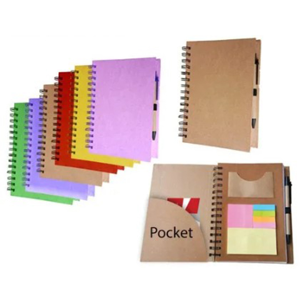 M032 Eco-Friendly Wiro Note Pad With Sticky Note