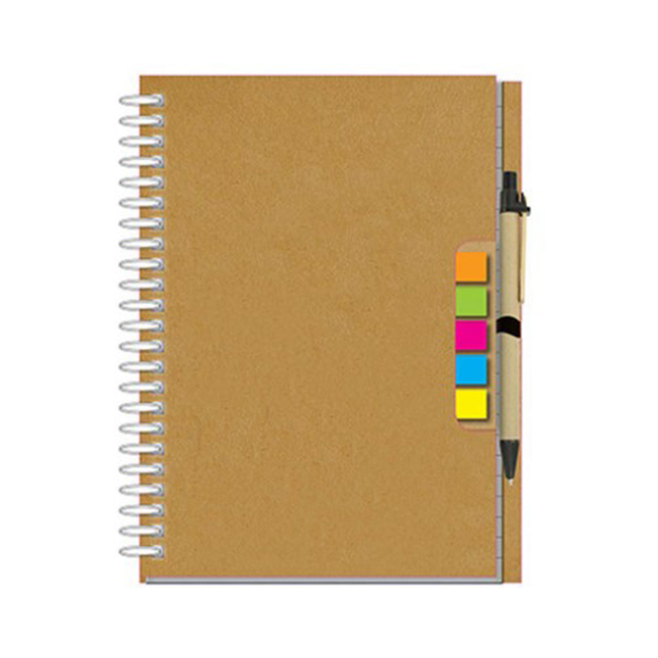 M054 Eco-Friendly Wiro Note Pad With Multiple Sticky Note