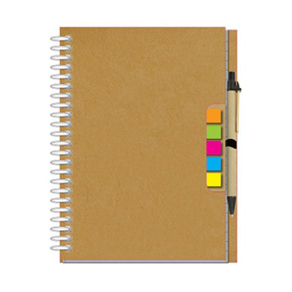 M052 Eco-Friendly Wiro Note Pad With Sticky Note